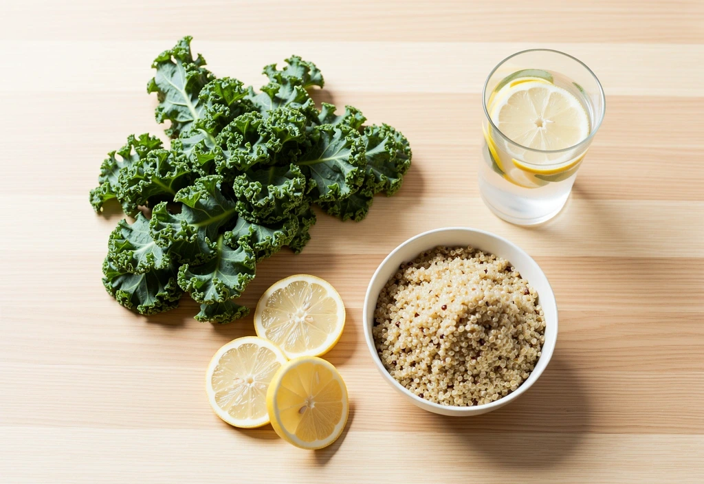 Fresh ingredients for balanced diet recipes